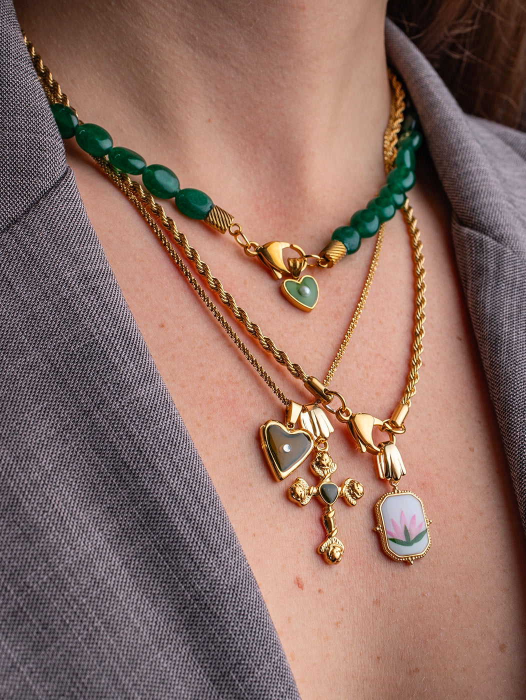 Combo Anthea Dark Green