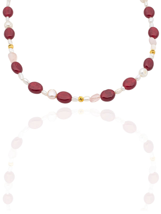 Colier Afrodite Bordeaux