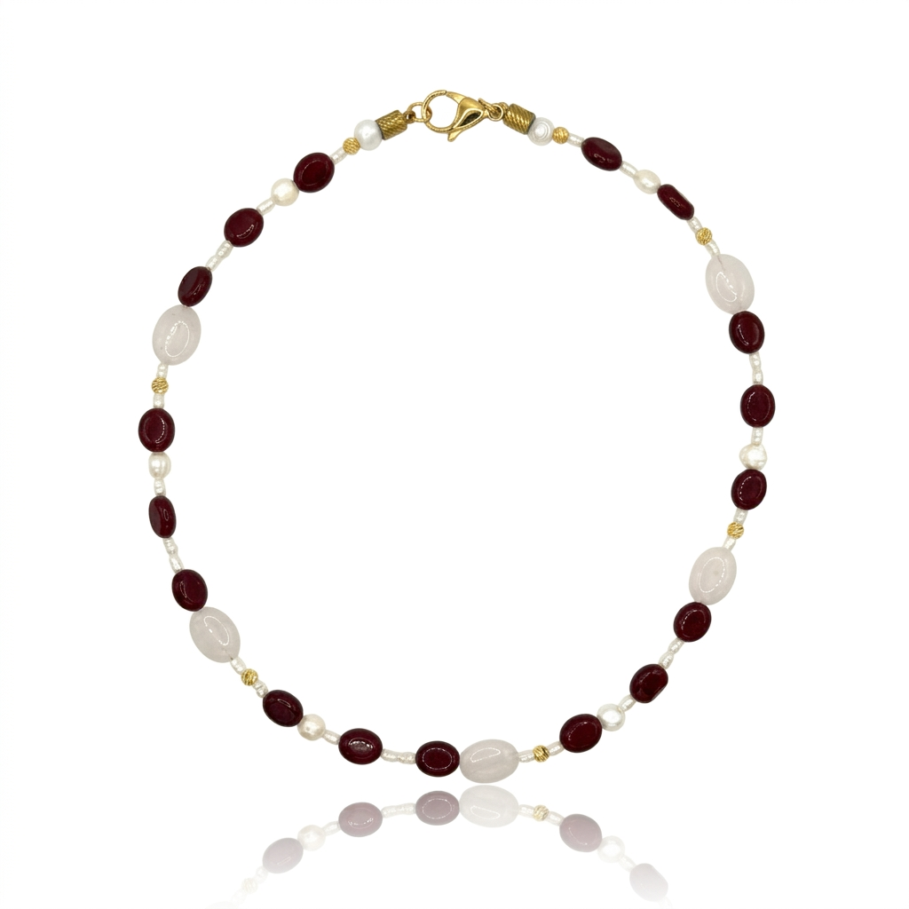 Colier Afrodite Bordeaux