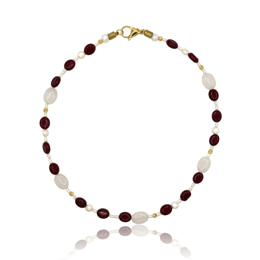Colier Afrodite Bordeaux